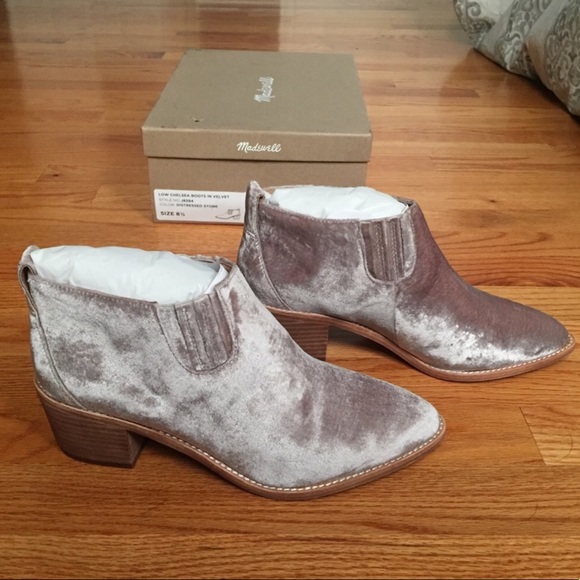 NWT Madewell The Grayson Chelsea Boot in Velvet - Picture 2 of 8